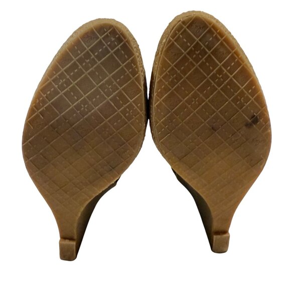 Enzo Angiolini Eaflory Brown Suede Wedge Heel Booties Size 7 - Picture 6 of 11